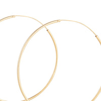 Gold Plated Sterling Silver 50mm Hoop - link has visual effect only
