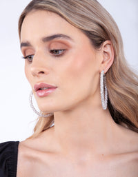 Diamante Hoop Earrings - link has visual effect only