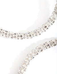 Diamante Hoop Earrings - link has visual effect only
