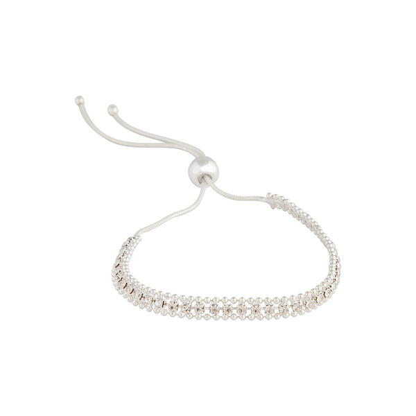 Silver Diamante Toggle Tennis Bracelet