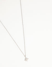 Sterling Silver Starburst Necklace - link has visual effect only
