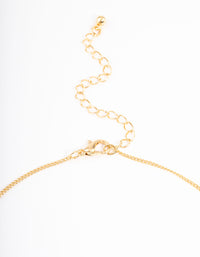 Gold Plated Taurus Necklace with Cubic Zirconia Pendant - link has visual effect only
