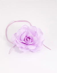 Fabric Large Flower Choker - link has visual effect only