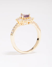 Gold Plated Regal Pear Ring - link has visual effect only