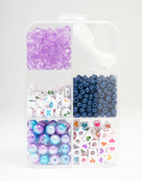 Navy Make Your Own Friendship  Bracelet Bead Kit - link has visual effect only