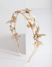 Golden Butterfly Headband - link has visual effect only