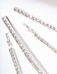 Rhodium Diamante Pin 4-Pack - link has visual effect only