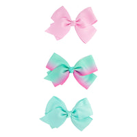 Kids Mint and Pink Bow 3 Pack - link has visual effect only