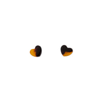 Acrylic Mini Heart Tortoiseshell Earrings - link has visual effect only
