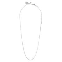 Rhodium Curb Chain Necklace - link has visual effect only