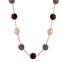 Wooden & Textured Wrap Bead Necklace - link has visual effect only