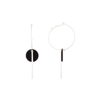 Black Spike & Matte Disc Earrings - link has visual effect only
