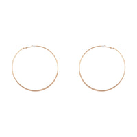 Gold Flat Edge Hoop 9cm Earring Pack - link has visual effect only
