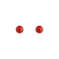 Cracked Red Ball Stud Earrings - link has visual effect only