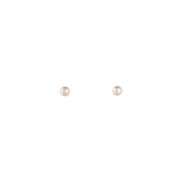 Rose Gold Small Plain Ball Stud - link has visual effect only