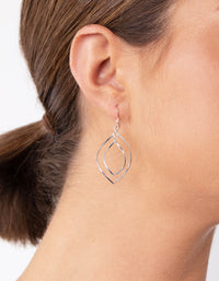 Sterling Silver Layered Twist Earrings - link has visual effect only