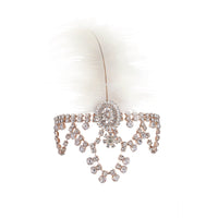 Rose Gold Feather Jewel Headchain - link has visual effect only