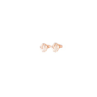 Rose Gold Texture Knot Stud Earrings - link has visual effect only