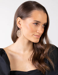 Silver Large Stamp Filigree Disc Earrings - link has visual effect only