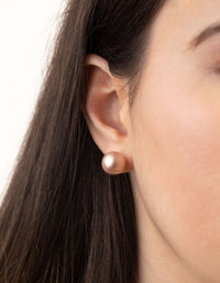 Rose Gold Pearl Sandblast Earring Pack - link has visual effect only