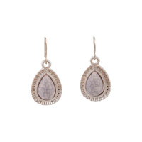 Pink Centre Stone With Diamante Teardrop Earrings - link has visual effect only