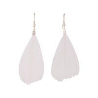 Rose Gold Pink Feather Earrings - link has visual effect only