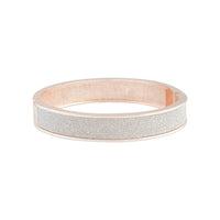 Rose Gold Glitter Clamp Bangle - link has visual effect only