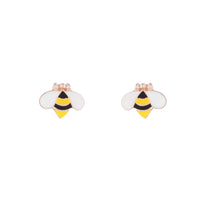 Rose Gold Bumblebee Stud Earrings - link has visual effect only