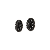 Black Jewel Bling Stud Earrings - link has visual effect only