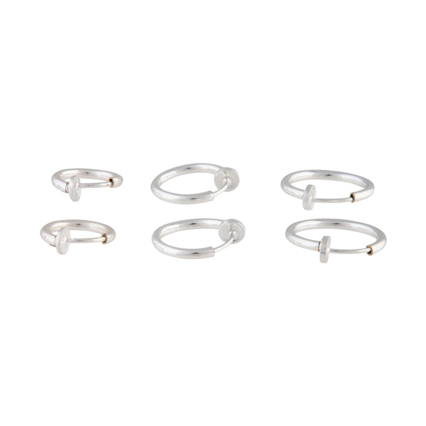 Silver Faux Body Rings 6-Pack