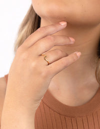 Gold Plated Sterling Silver Ocean Wave Ring - link has visual effect only