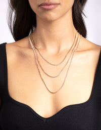 Gold Single Cup Chain Long Necklace - link has visual effect only