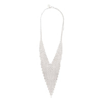 Silver Short Diamante Cascade Necklace - link has visual effect only