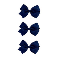 Kids Small Navy Bow 3 Pack - link has visual effect only