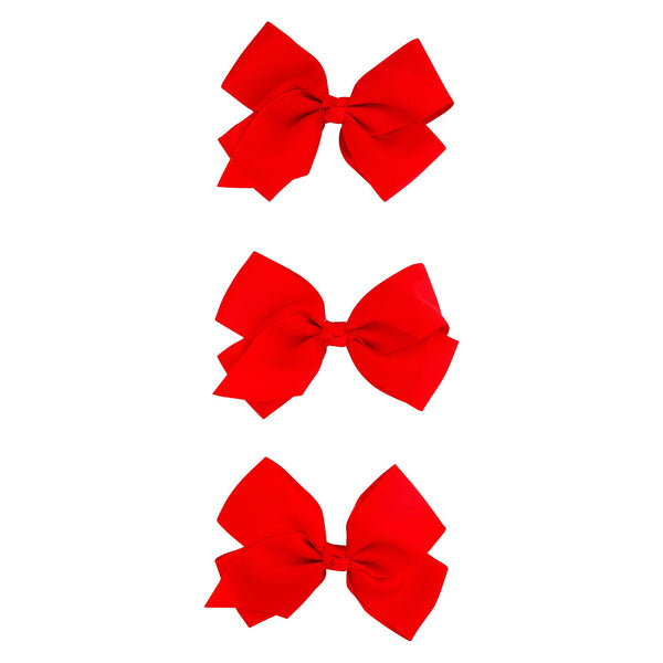 Kids Small Red Bow 3 Pack