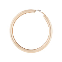 Polished Gold Oversized Tube Hoop Earrings - link has visual effect only