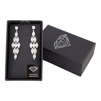 Diamond Simulant Crystal Cascade Drop Earring - link has visual effect only