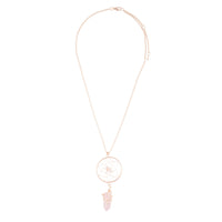 Rose Gold Semi-Precious Dream Catcher Necklace - link has visual effect only