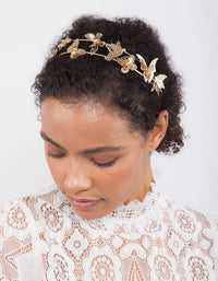 Golden Butterfly Headband - link has visual effect only