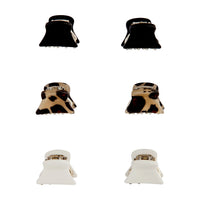 Leopard Black White Clip 6 Pack - link has visual effect only