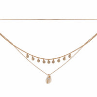 Gold Triple Layer Shell Choker - link has visual effect only