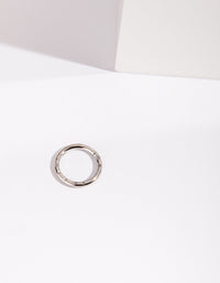 Silver Diamond Cut Hinged Cartilage Ring - link has visual effect only