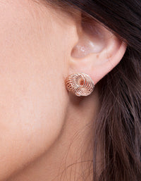 Rose Gold Disco Twist Earring 12-Pack - link has visual effect only