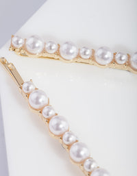 Gold Pearl Cluster Pins - link has visual effect only