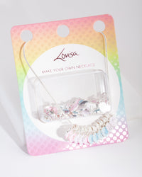 Kids Silver Make Your Own Enamel Letter Necklace - link has visual effect only