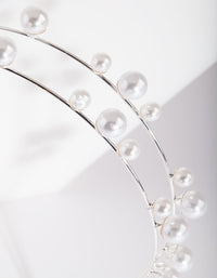 Silver Pearl Double Row Headband - link has visual effect only
