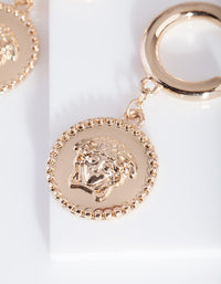 Gold Goddess Hoop Earrings - link has visual effect only