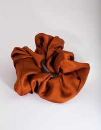 Rust Satin Oversized Scrunchie - link has visual effect only