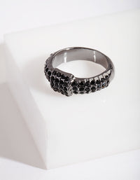 Gunmetal Bling Wrap Ring - link has visual effect only