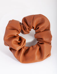 Tan PU Scrunchie - link has visual effect only